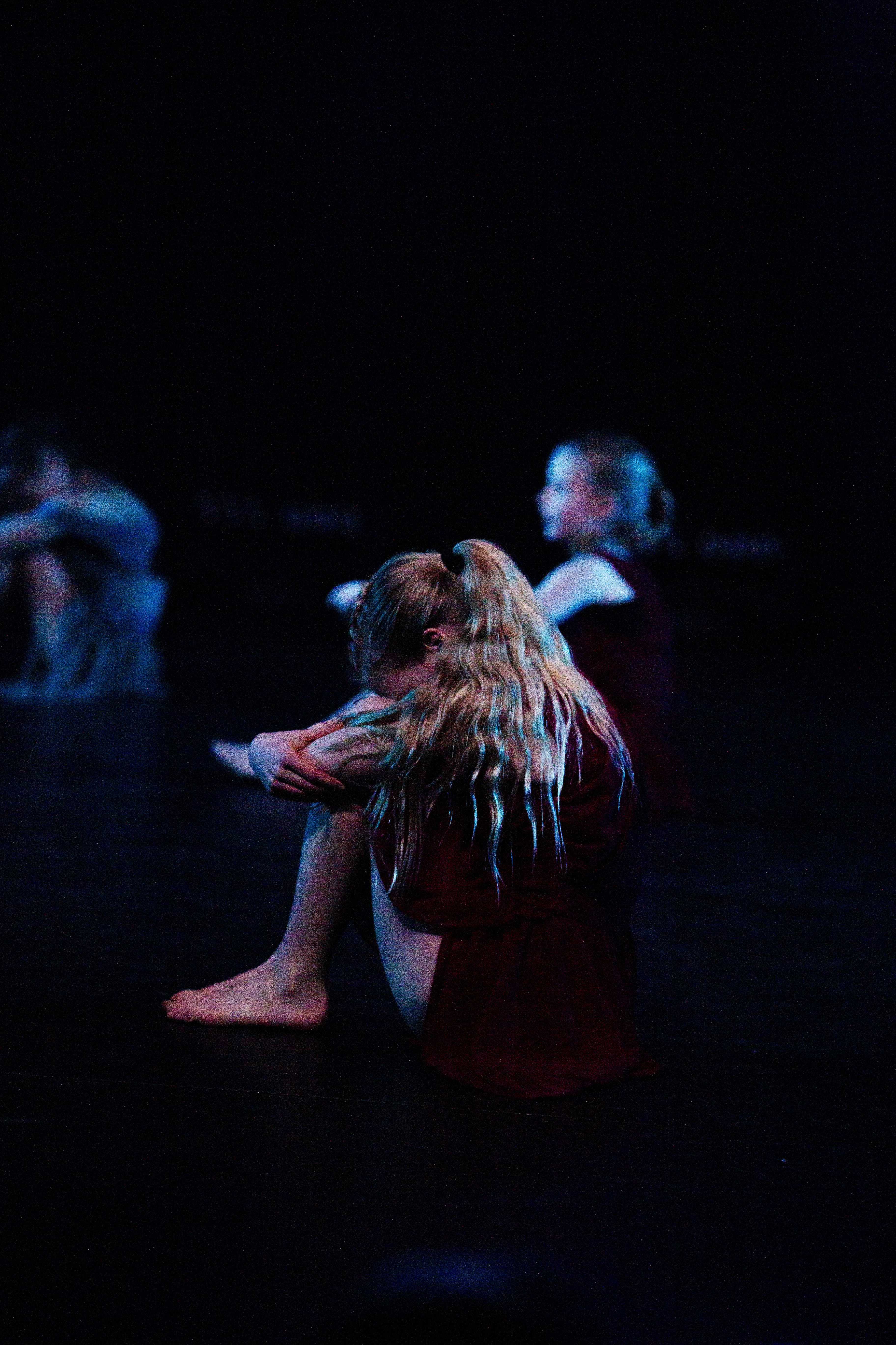 contemporary modern dance movement, flowing fabric, warm studio light, artistic editorial photography, terracotta tones